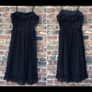 Black tulle dress